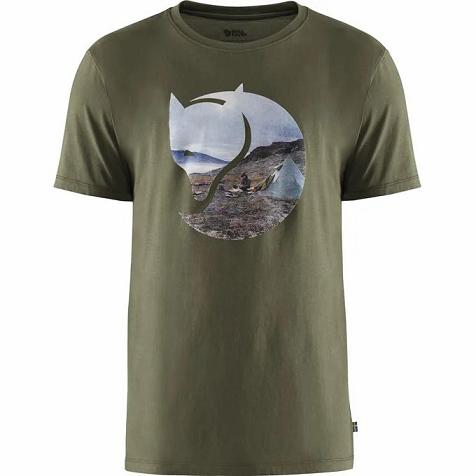 Fjallraven Gädgaureh T-Shirt Green Singapore For Men (SG-114511)